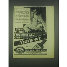 1931 Nyal Nyalgesic Ad - When You Hurt All Over