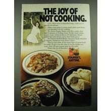 1976 Stouffer's Ad - Green Pepper Steak With Rice, Chicken Stuffed Shells