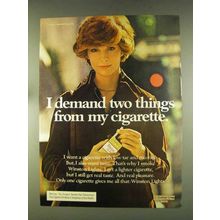 1976 Winston Cigarettes Ad - I Demand Two Things