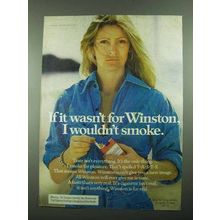 1976 Winston Cigarettes Ad - If it Wasn't For