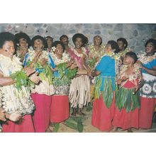 Hide Away Resort Fijian Entertainment Group Dancers Fiji Postcard