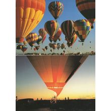 Lighting A Hot Air Balloon Take Off in Holland 2x Postcard s