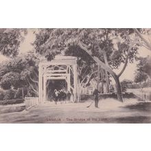 Ismailia The Bridge Of The Lock Antique Postcard