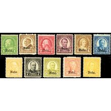669-79, Mint NH/LH Complete Set Of Nebrs Ovpt Stamps CV $418. ** Stuart Katz