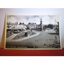THE SQUARE, BARNSTAPLE, DEVON.. used postcard 1953 pm =