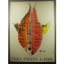 1959 Vera Scarves Advertisement - Vera Paints a Fish