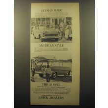 1959 Opel Rekord 2-Door Sedan Ad - German Made American Style This is Opel