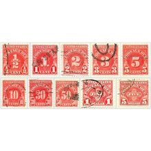USA 1930 Full set of ten Postage Dues Used V1