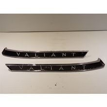 1963 Plymouth Valiant Roof Pillar Emblems OEM 2243294 2243295
