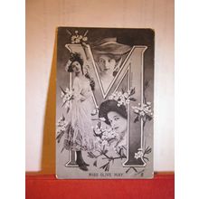 MISS OLIVE MAY . actress unused antique postcard by Raphael Tuck =