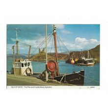 The Isle Of Skye, The Pier And Castle Maol, Kyleakin, Scotland, Postcard.