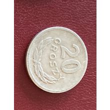 Umlaufmünze Polen 20 Groszy 1973 mit Münzzeichen