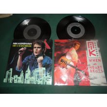 NIK KERSHAW 7" SINGLES LOT OF 2 - I WON'T LET THE SUN GO DOWN/WHEN A HEART BEAT