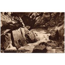 REAL PHOTO POSTCARD THE DIAMOND STREAM GOUGH'S CAVES CHEDDAR SOMERSET (4254)