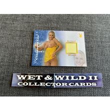 Playboy Wet & Wild II Authentic Worn Material Swatch Card Cassandra Lee CL/M
