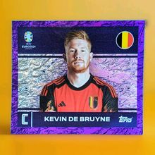 TOPPS Euro 2024 Kevin De Bruyne Bel 2 Purple Parallel Sticker
