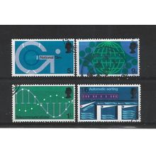 GB.Post Office Technology Telecommunications set of 4.Fine Used.Jul25
