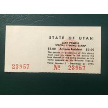 ICOLLECTZONE US (UTLP10N) 1975 Utah - Lake Powell Special Fishing Stamp (MNH)