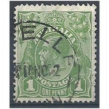 Australia 1931 SG125 1d Green. Fine Used.