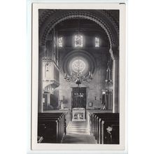 Iffley Church Interior Oxfordshire RP Postcard B