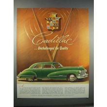 1946 Cadillac Car Ad - Unchallenged for Quality