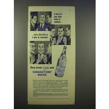 1946 Canada Dry Water Ad - A Flat Joke May Seem Funny