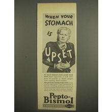 1947 Norwich Pepto-Bismol Ad - When your stomach is upset