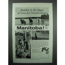 1959 Manitoba Canada Tourism Ad - Holiday in the Heart
