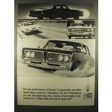 1964 Champion Spark Plugs Ad - For Top Performance
