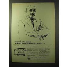 1964 Bell Telephone Ad - Long Distance Result in Sales