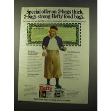 1975 Hefty Food Bags Ad - Special Offer on 2-Bags Thick