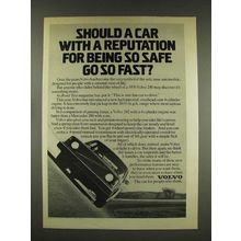 1976 Volvo 240 Car Ad - So Safe Go So Fast