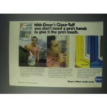 1978 Elmer's Glaze-Tuff Ad - You Don't Need a Pro's Hands