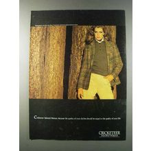 1981 Cricketeer Tailored Woman clothes Ad - Quality