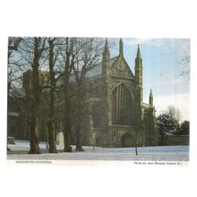 WINCHESTER CATHEDRAL HAMPSHIRE used vintage postcard by Jean Wheeler Easton WI =
