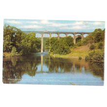 PONTCYSYLLTE AQUEDUCT, LLANGOLLEN, WALES used postcard by J Salmon 1978 pm #