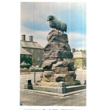THE RAM STATUE, MOFFAT, HIGHLAND, SCOTLAND unused vintage postcard by M & L. =