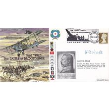 Harry Wells Royal Fusiliers Battle of Broodseinde Hand Signed WW1 FDC
