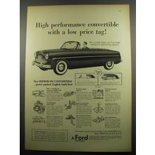 1955 Ford Zephyr-Six Convertible Advertisement - High performance convertible