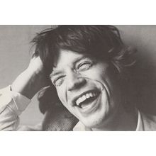 Mick Jagger in The Observer Newspaper 1973 Rare Postcard