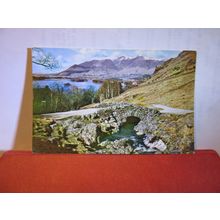 DERWENTWATER, SKIDDAW, ASHNESS BRIDGE, CUMBRIA unused postcard by H. Webster =