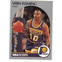 1990-91 Hoops Vern Fleming basketball card #133- Pacers
