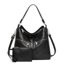 Women Handbags Purse Ladies Boho Shoulder Bag Crossbody Purses Faux Leather Blac