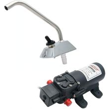 12V Pressure Diaphragm Pump with 360° Spin Faucet/Tap and Pressure Switch for Bo