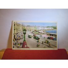 LOCH PROMENADE, DOUGLAS, Isle of Man used vintage postcard by Valentine 1953 pm=