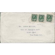 Canada Admiral Issue 1916 Booklet Singels, Camp Borden ONT Military cancel