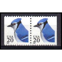 2483 20c Blue Jay Fine MNH BPS BPS Hor Pair Z5739