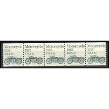 1899 5c Motorcycle Fine MNH Dry Gum PNC 1/4+1 Z5757