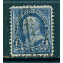 Used 264 1c Benjamin Franklin Fine M02958