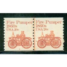 1908 20c Fire Pumper Fine MNH Dry Gum CNP Left 9 W0257